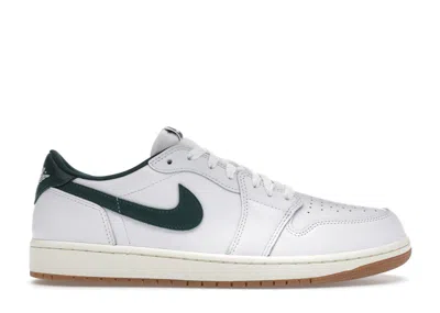 Pre-owned Jordan 1 Retro Low Og (women's) Sneakers In White/oxidized Green/sail In Multi