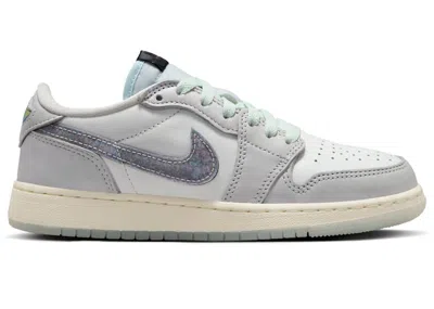 Pre-owned Jordan 1 Retro Low Og Year Of The Snake (2025) Sneakers In Summit White/photon Dust/barely Green