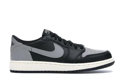 Pre-owned Jordan 1 Retro Low Shadow Sneakers In Black/medium Grey/sail