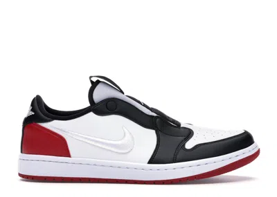 Pre-owned Jordan 1 Retro Low Slip Black Toe (women's) Sneakers In White/gym Red