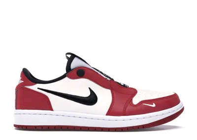 Pre-owned Jordan 1 Retro Low Slip Chicago (women's) Sneakers In Varsity Red/black/white