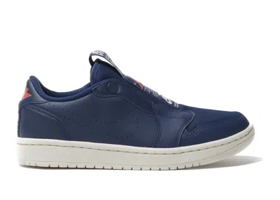 Pre-owned Jordan 1 Retro Low Slip (women's) Sneakers In Blue Void/turf Orange/bright Citron