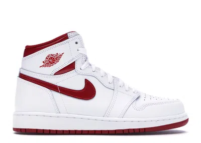 Pre-owned Jordan 1 Retro Metallic Red (2017) Sneakers In White/varsity Red