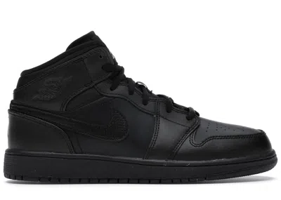 Pre-owned Jordan 1 Retro Mid (2016) Sneakers In Black/white