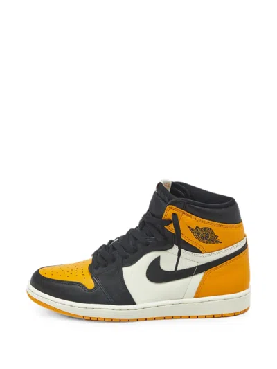 Pre-owned Jordan 1 Retro Og Taxi Sneakers In Yellow