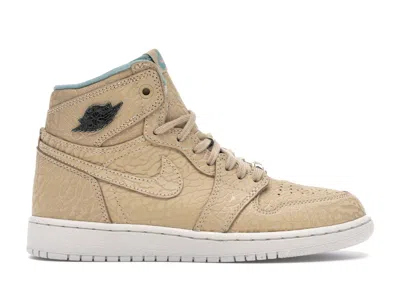 Pre-owned Jordan 1 Retro Sneakers In Sand Dune/cannon/flat Gold