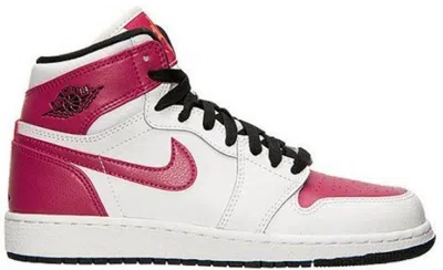 Pre-owned Jordan 1 Retro Sneakers In White/sport Fuchsia/black