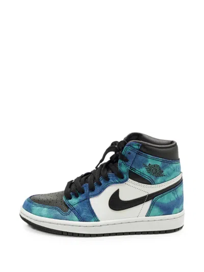Pre-owned Jordan 1 Retro Tie Dye Sneakers In Blue