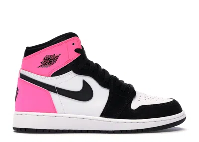 Pre-owned Jordan 1 Retro Valentine's Day (2017) Sneakers In Black/hyper Pink/white In Multi