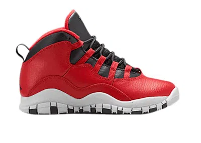 Pre-owned Jordan 10 Retro Bulls Over Broadway Sneakers In Gym Red/black/wolf Grey
