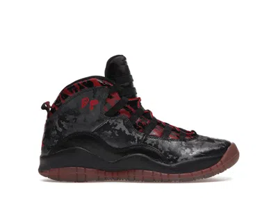 Pre-owned Jordan 10 Retro Doernbecher Sneakers In Black/gym Red In Multi