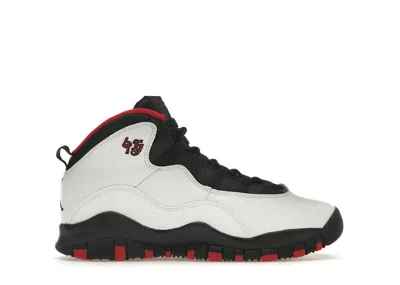 Pre-owned Jordan 10 Retro Double Nickel Sneakers In White/black/true Red