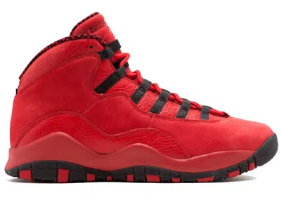 Pre-owned Jordan 10 Retro Steve Wiebe Hoh Sneakers In University Red/black In Multi