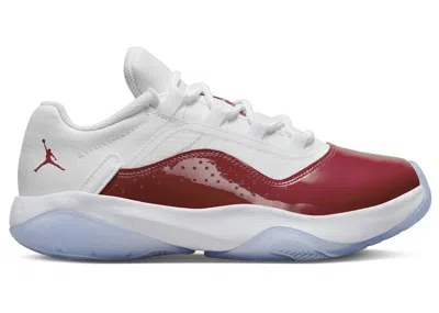Pre-owned Jordan 11 Cmft Low Sneakers In White/black/gym Red