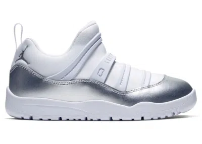 Pre-owned Jordan 11 Flex Sneakers In White/vast Grey/metallic Silver