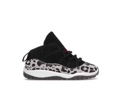 Pre-owned Jordan 11 Retro Animal Instinct Sneakers In Black/red/sail