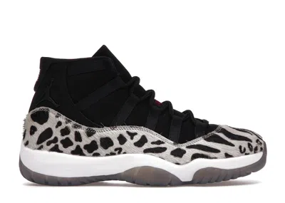 Pre-owned Jordan 11 Retro Animal Instinct (women's) Sneakers In Black/red/sail