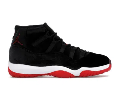 Pre-owned Jordan 11 Retro Bred Velvet (women's) Sneakers In Black/gym Red/white