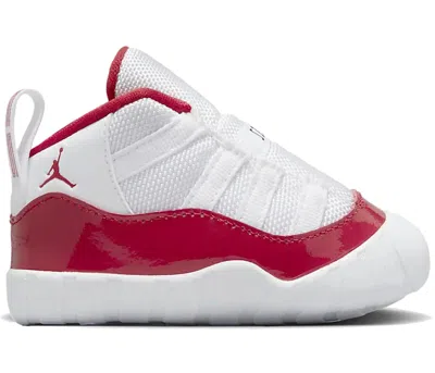 Pre-owned Jordan 11 Retro Crib Bootie Cherry (2022) Sneakers In White/varsity Red/black