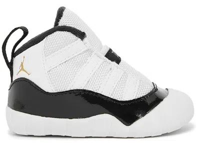 Pre-owned Jordan 11 Retro Crib Bootie Dmp Gratitude (2023) Sneakers In Black/white/metallic Gold