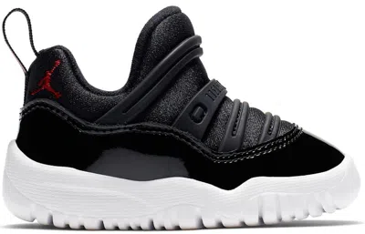 Pre-owned Jordan 11 Retro Little Flex 7210 Sneakers In Black/white/gym Red