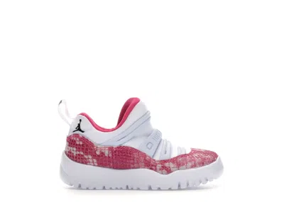 Pre-owned Jordan 11 Retro Little Flex Snake Sneakers In White/black/watermelon