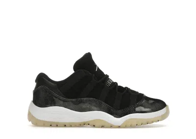 Pre-owned Jordan 11 Retro Low Barons Sneakers In Black/metallic Silver/white
