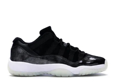 Pre-owned Jordan 11 Retro Low Barons Sneakers In Black/metallic Silver/white