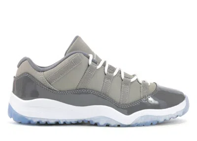 Pre-owned Jordan 11 Retro Low Cool Grey Sneakers In Medium Grey/white/gunsmoke