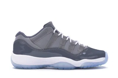Pre-owned Jordan 11 Retro Low Cool Grey Sneakers In Medium Grey/white/gunsmoke