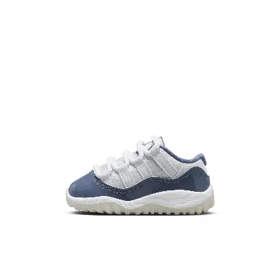 Jordan 11 Retro Low "diffused Blue" Baby/toddler Shoes In White