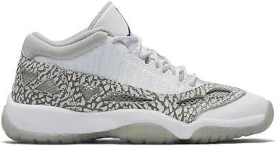 Pre-owned Jordan 11 Retro Low Ie (2015) Sneakers In White/cobalt Blue/zen Grey