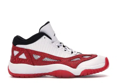 Pre-owned Jordan 11 Retro Low Ie Sneakers In White/gym Red/black In Multi