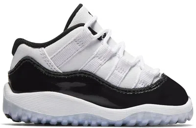 Pre-owned Jordan 11 Retro Low Iridescent Sneakers In White/black/emerald Rise In Multi