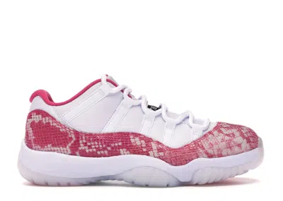 Pre-owned Jordan 11 Retro Low Pink Snakeskin (2019) (women's) Sneakers In White/watermelon/black