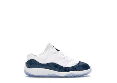 Pre-owned Jordan 11 Retro Low Snake (2019) Sneakers In White/black/navy Blue