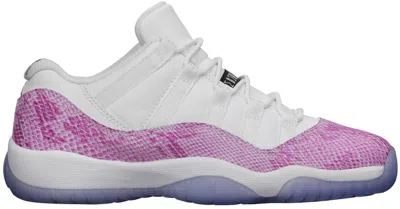 Pre-owned Jordan 11 Retro Low Snakeskin (2013) Sneakers In White/black/pink