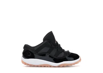 Pre-owned Jordan 11 Retro Low Sneakers In Black/white/bleached Coral In Multi