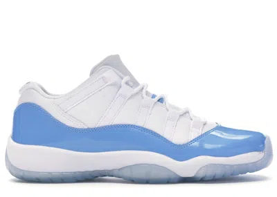 Pre-owned Jordan 11 Retro Low Sneakers In White/university Blue