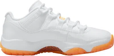 Pre-owned Jordan 11 Retro Low Women's White Bright Citrus Sneakers Ah7860-139 In White/bright Citrus