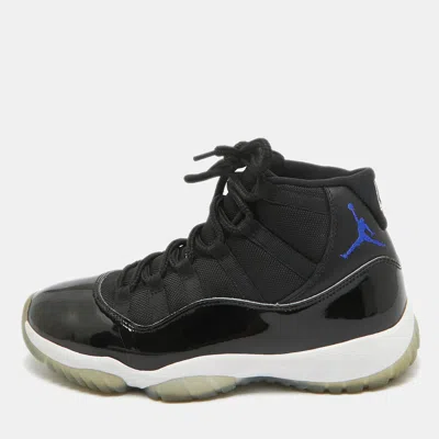 Pre-owned Jordan 11 Retro Space High Top Sneakers Size 42.5 In Black