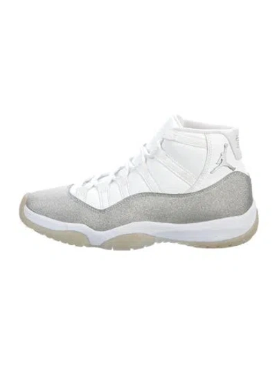 Pre-owned Jordan 11 Retro 'white Metallic Silver' (w) Athletic Sneakers
