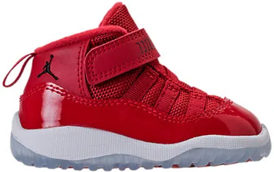 Pre-owned Jordan 11 Retro Win Like 96 Sneakers In Gym Red/black/white