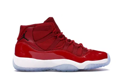 Pre-owned Jordan 11 Retro Win Like 96 Sneakers In Gym Red/black/white