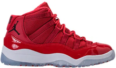 Pre-owned Jordan 11 Retro Win Like 96 Sneakers In Gym Red/black/white