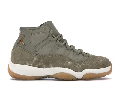 Pre-owned Jordan 11 Retro (women's) Sneakers In Neutral Olive/metallic Stout/sail In Multi