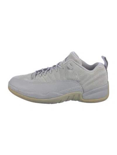 Pre-owned Jordan 12 Low Retro 'wolf Grey' Sneakers In Gray