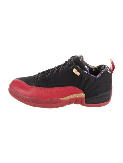 Pre-owned Jordan 12 Low Se 'super Bowl Lv' Athletic Sneakers In Black