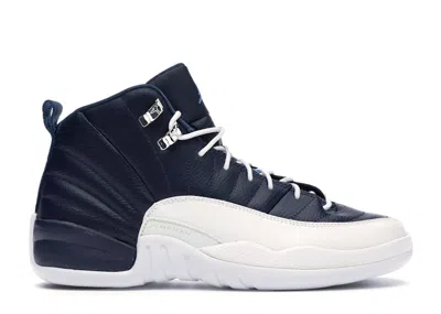 Pre-owned Jordan 12 Retro (2012) Sneakers In Obsidian/university Blue/white