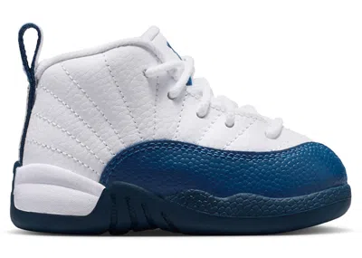 Pre-owned Jordan 12 Retro (2025) Sneakers In White/french Blue/metallic Silver In Multi